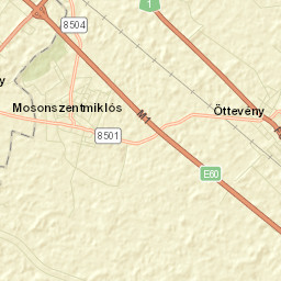 Mosonszentmiklós Street Map
