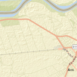 Ács Street Map