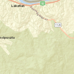 Lábatlan Street Map