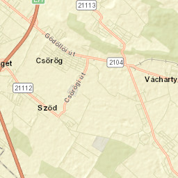 Sződ Street Map
