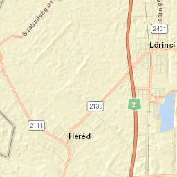 Heréd Street Map