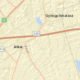 Gyöngyöshalász Street Map