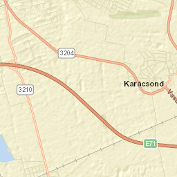 Karácsond Street Map