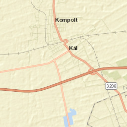 Kompolt Street Map