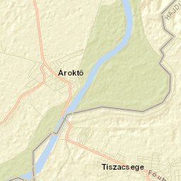 Tiszacsege Street Map