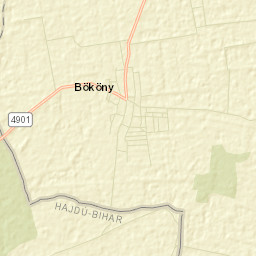 Bököny Street Map