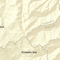 Poienile Izei Street Map
