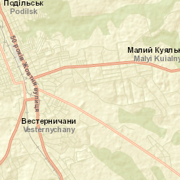 Podilsk Raion Street Map