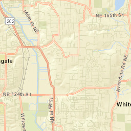 Sammamish River Trail, Woodinville, WA Street Map