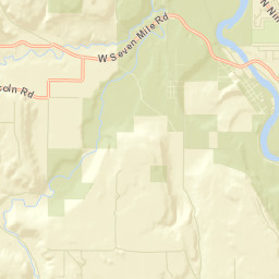 9404 North Inland Road, Nine Mile Falls, WA Street Map