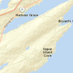 Upper Island Cove Street Map