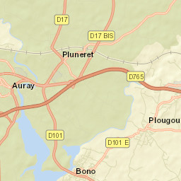 Pluneret Street Map