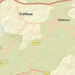 Treffléan Street Map