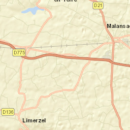 Malansac Street Map