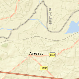 Avessac Street Map