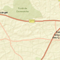 Saint-Vincent-des-Landes Street Map