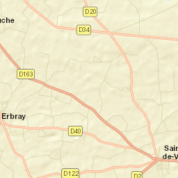 Erbray Street Map