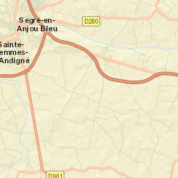 Segré Street Map
