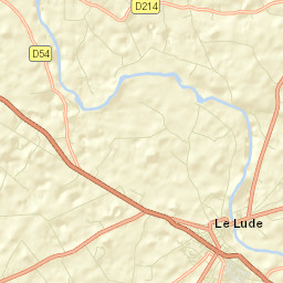Le Lude Street Map