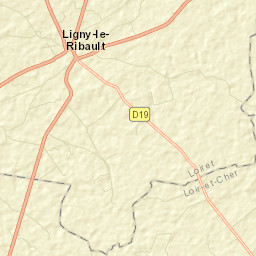 Ligny-le-Ribault Street Map