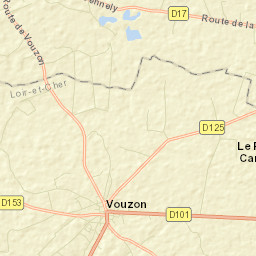 Vouzon Street Map