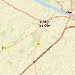 Poilly-lez-Gien Street Map