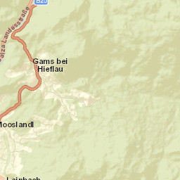 Gams bei Hieflau Street Map