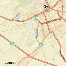 Győr Street Map