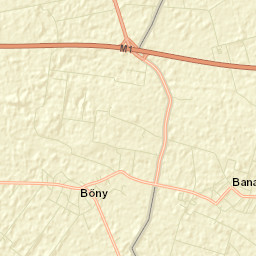 Bőny Street Map