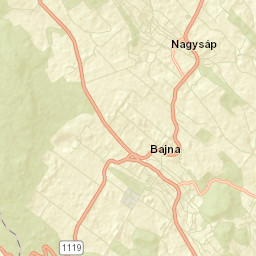 Nagysáp Street Map