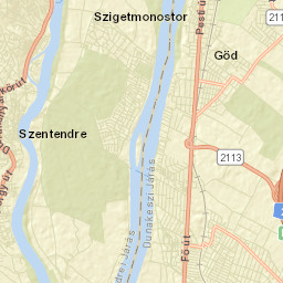 Szentendre Street Map