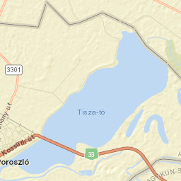 Poroszló Street Map