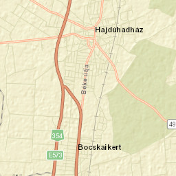 Hajdúhadház Street Map