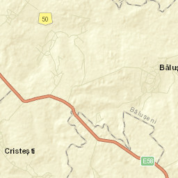 Comuna Băluşeni Street Map
