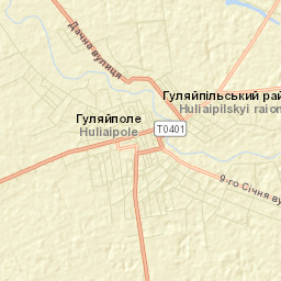 Hulyaypole Street Map