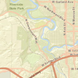 Spokane Street Map