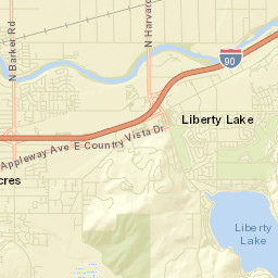 Liberty Lake Street Map