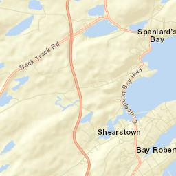 Bay Roberts Street Map