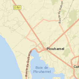 Plouharnel Street Map