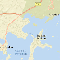 Larmor-Baden Street Map