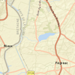 Fégréac Street Map