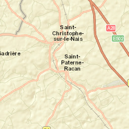 Saint-Christophe-sur-le-Nais Street Map