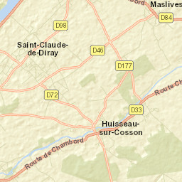 Huisseau-sur-Cosson Street Map