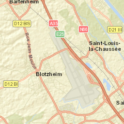 Blotzheim Street Map