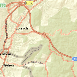 Lörrach Street Map