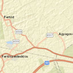 Fertőszentmiklós Street Map