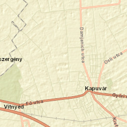 Kapuvár Street Map