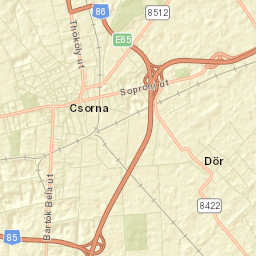 Csornai Járás Street Map