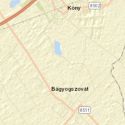 Kóny Street Map