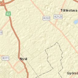 Nyúl Street Map